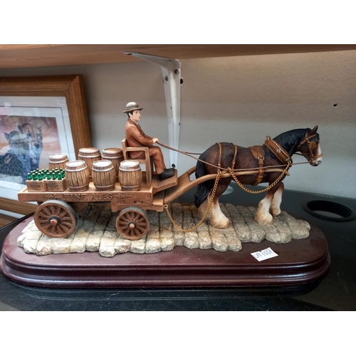 1042 - A Leonardo shire horse & Dray & horse & milk float plus a quantity of other horses & carts etc. COLL... 