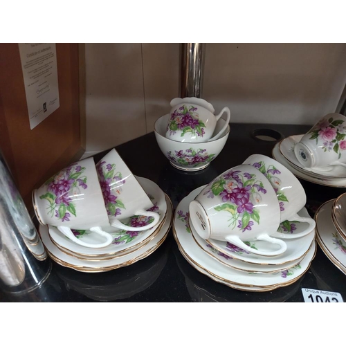 1043 - 2 vintage tea sets & a part vintage tea set