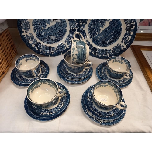 1046 - A 26 piece Royal Worcester Spode ' Avon scenes' dinner set COLLECT ONLY