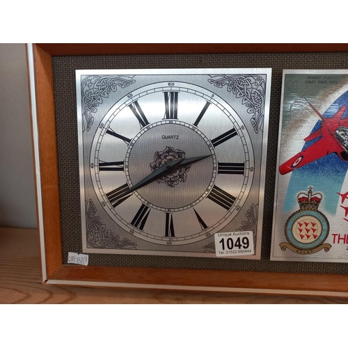 1049 - A vintage Red Arrows 21 years of displays wall clock COLLECT ONLY