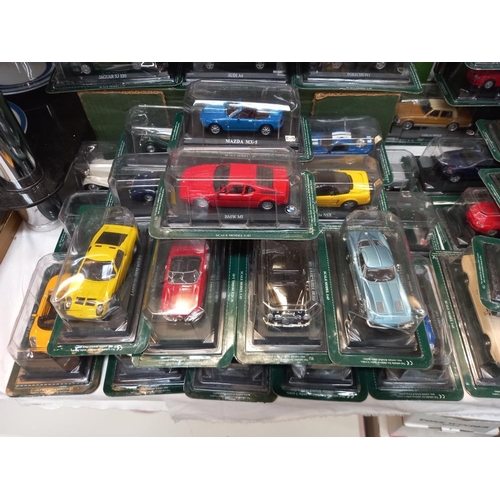 1060 - A collection of 70 die cast models from 'The Classic Car Collection' including fact cards etc. COLLE... 