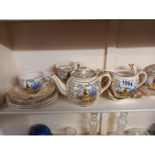 1094 - 2 china tea sets and 1 other part set