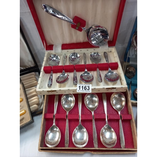 1163 - A quantity of vintage sets of cutlery COLLECT ONLY