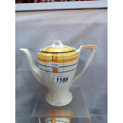 1189 - An art deco Myott Sun & Co coffee set