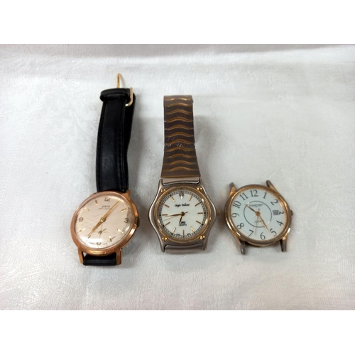 1214 - 5 wristwatches & a watch head