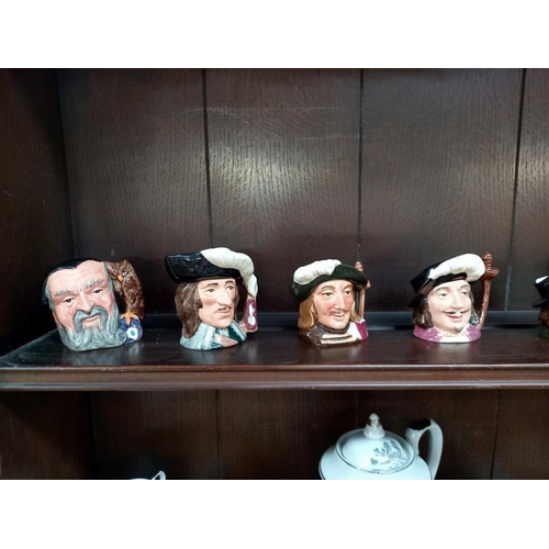 1247 - 12 vintage Royal Doulton small character jugs including Dick Turpin & Don Quixote etc