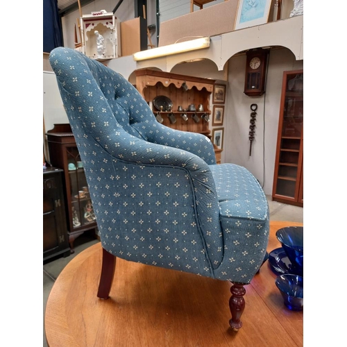 1278 - A repro bedroom/library chair COLLECT ONLY