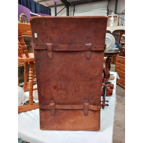 1301 - A 19th/20th century suitcase COLLECT ONLY