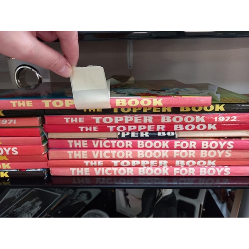 17 - A quantity of 1970's Topper, The Victor book for boys annuals etc from 60's/70's and 80's