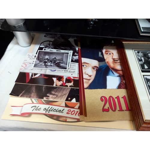 18 - A collection of Laurel & Hardy collectables and ephemera including boxed Laurel and Hardy great ente... 