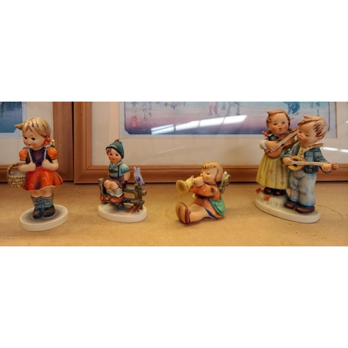 3 - 7 x 1960's/70's Goebel figures including school girl, baking day etc