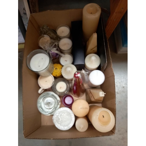 45 - A box of candles etc