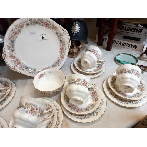 5 - A Paragon meadow vale tea set