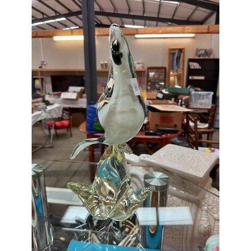 59 - An art glass bird