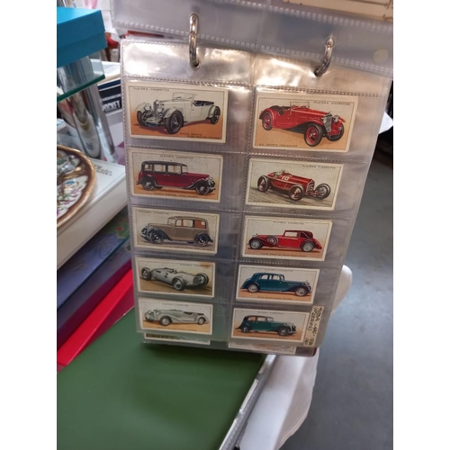 62 - 3 cigarette card folders with 10 sets in each