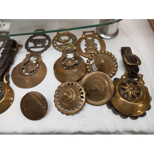 68 - A quantity of horse brasses