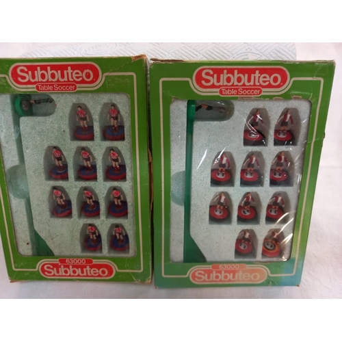 80 - A large collection of vintage Subbuteo table football teams and accessories etc including soccer 3d,... 