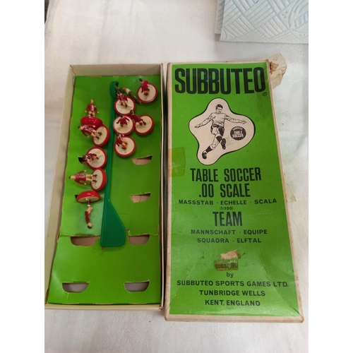 80 - A large collection of vintage Subbuteo table football teams and accessories etc including soccer 3d,... 