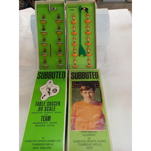 80 - A large collection of vintage Subbuteo table football teams and accessories etc including soccer 3d,... 