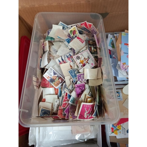 102 - A  quantity of stamps including a box of USA