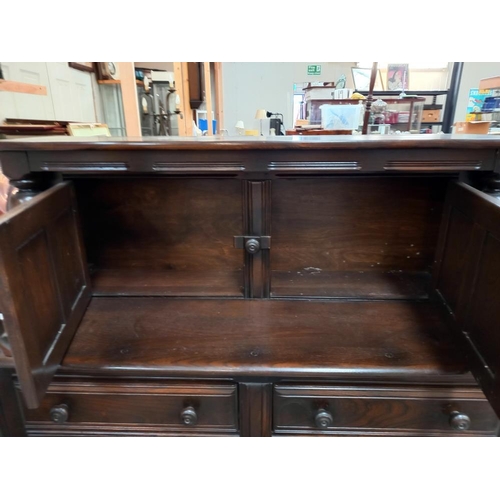 150 - A 1950's oak buffet COLLECT ONLY