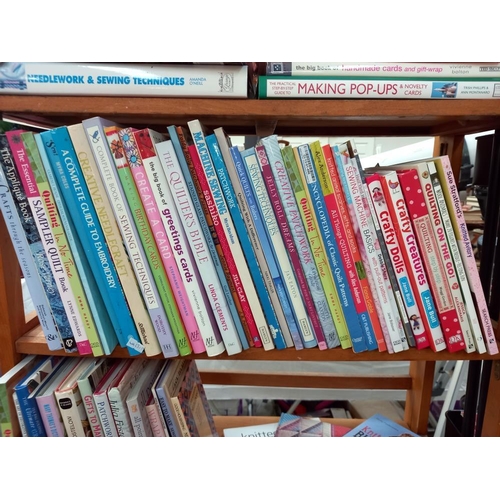 82 - A quantity of craft books, magazines and storage trolley COLLECT ONLY