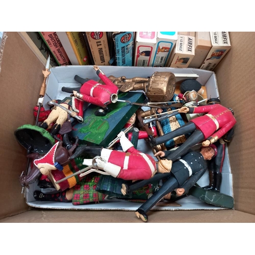 98 - A quantity of plastic models of historical figures etc