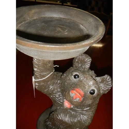 1665 - A carved Black Forest bear supporting a tray, COLLECT ONLY.