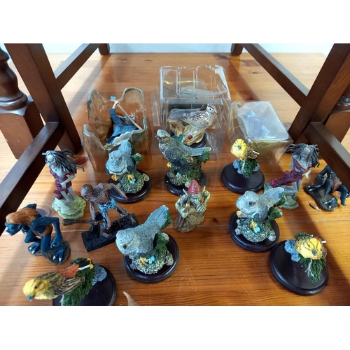 156 - A quantity of birds & mythical beast figurines