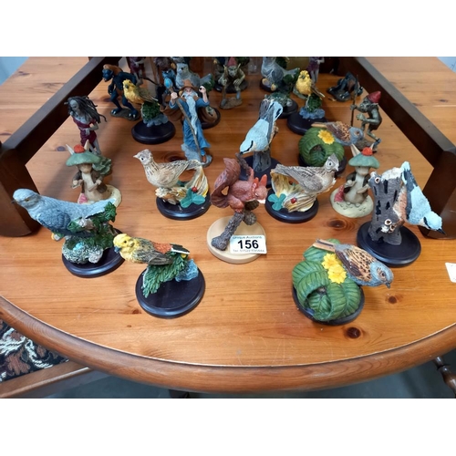 156 - A quantity of birds & mythical beast figurines