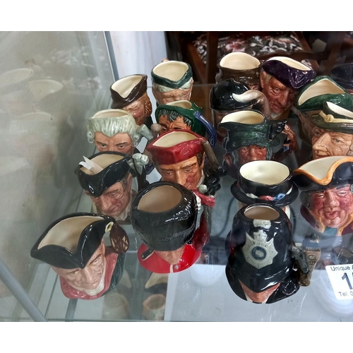 158 - 25 Royal Doulton miniature character jugs