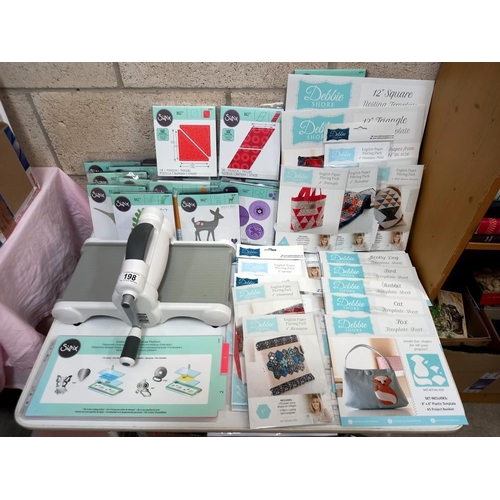 198 - A large quantity of craft items including Debbie Shore template sheets COLLECT ONLY