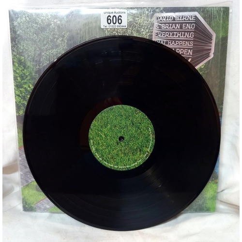 606 - David Byrne & Brian Eno, Everything that happens, will happen today  Label: Todomundo LP TODO 002 20... 