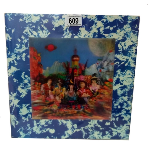 609 - Rolling Stones, Satanic Majesties Request Rare Stereo LP. Lenticular Sleeve 4k/6k First Issue Ex/Ex ... 