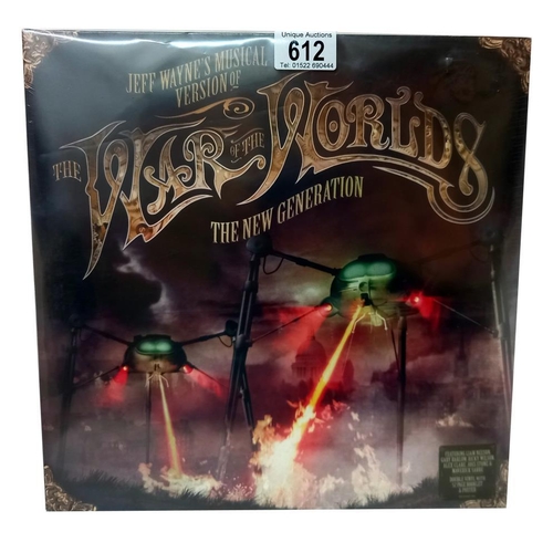 612 - Jeff Waynes, War of the worlds, 2 x LP c/w booklet & poster,  Sealed, Mint, 2012