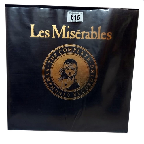 615 - Les Misérables, The complete Symphonic recording, 4 x LP Box Set, c/w Booklet, Nr Mint, First Night ... 