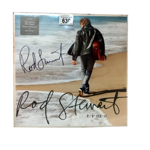 630 - Rod Stewart, Time, Signed LP 2013 2 x LP, Capitol Records 05099995887418 Nr Mint