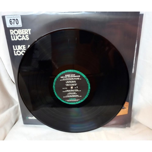 670 - Robert Lucas, Luke and the Locomotives, Audioquest, AQ LP 1004, 1991, Blues