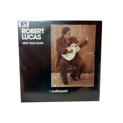 671 - Robert Lucas, Usin' Man Blues 1990, Audioquest, AQ LP001, Blues, Nr Mint