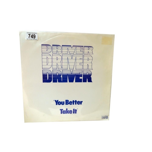 749 - Driver, You Better Take H, Local Lincoln Band, Rods records, Hot 1, 1980, Nr Mint