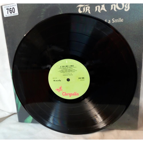 760 - Tir Na Nog, A Tear and a Smile, Folk Rock LP, 1972, Fantastic Near Mint Condition, Chrysalis, CHR 10... 