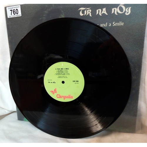 760 - Tir Na Nog, A Tear and a Smile, Folk Rock LP, 1972, Fantastic Near Mint Condition, Chrysalis, CHR 10... 