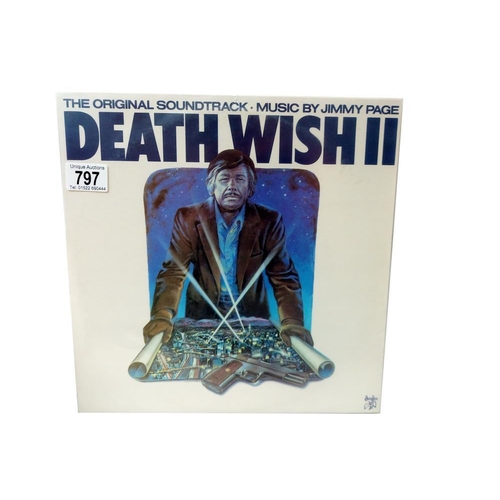 797 - Jimmy Page, Death Wish II, Uk Pressing Soundtrack, 1982, Swan Song Label, SSK59415, Excellent Condit... 