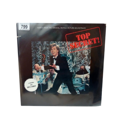 799 - Top Secret, Soundtrack 1984, Passport Record Label, PB3603 Record Excellent, Sleeve Very Good