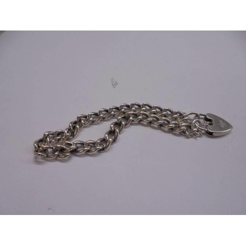 1038 - Two silver bracelets, 28.6 grams.