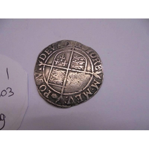 1064 - A Queen Elizabeth I 1558 - 1603 silver shilling.