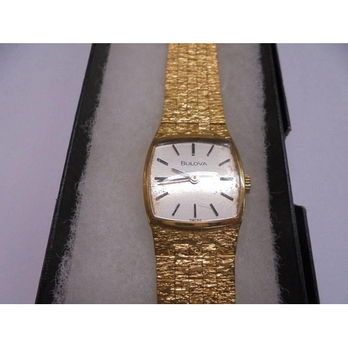 1067 - A Bulova ladies wrist watch.