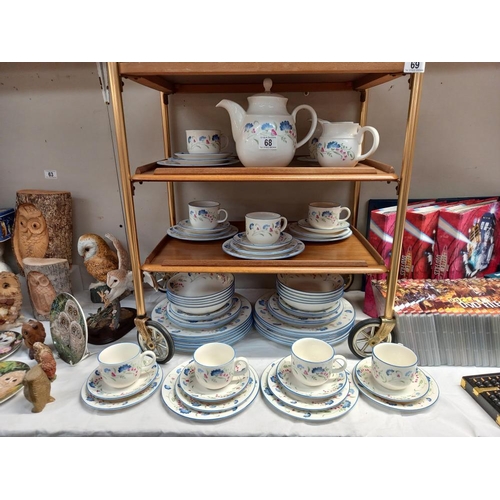 68 - A quantity of Royal Doulton 'Windermere' dinnerware approximately 65 pieces COLLECT ONLY