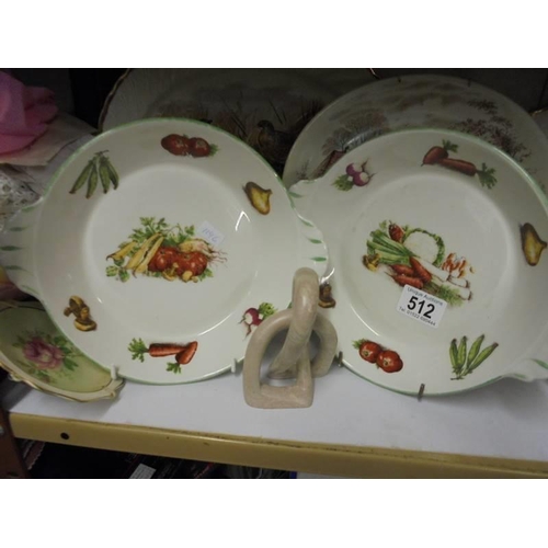 512 - A mixed lot of ceramics including meat platters, COLLECT ONLY.