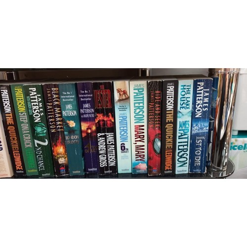 30 - A good lot of paperback books by James Patterson, Larsson, Conn Iggulden, Jan Guillou etc  COLLECT O... 